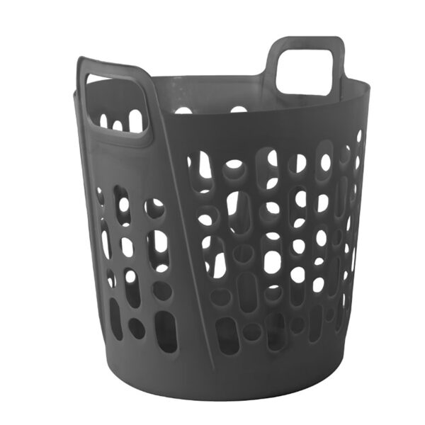 Flexi Round Basket - Grey / 50l